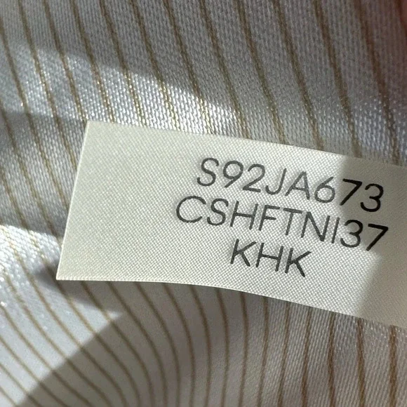 CALVIN KLEIN Beige Women Linen Blazer 3/4 Cuffed Sleeves Size 14 - Picture 7 of 10